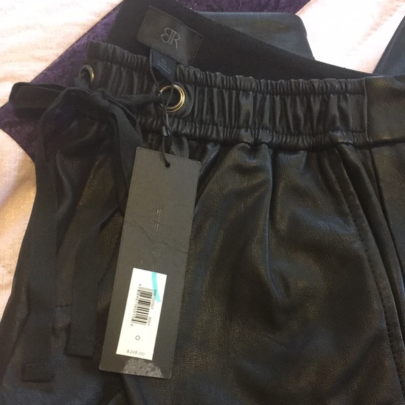 Banana Republic Monogram Leather Pants - Picture 3 of 8